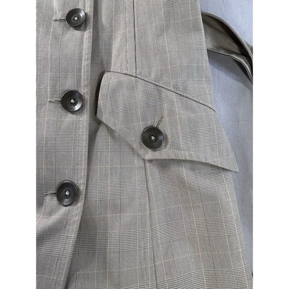 Rag & Bone Double Breasted Plaid Trench Coat Women's 6 Classic - Picture 4 of 14
